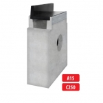 Madala plastäärega betoonist kaev/liivapüüdur A15, C250 I 333x145x450 mm I H9