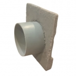 Polümeerbetoonist otsatükk ø75 äravooluga I vasak I 130x120 mm