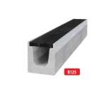 Plastrestiga betoonist renn B125 I 1000x145x160 mm