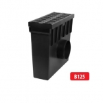 Plastrestiga plastik kaev/liivapüüdur B125 I 330x130x280 mm I H55