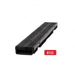 Plastrestiga plastik renn B125 I 1000x130x55 mm