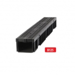 Plastrestiga plastik renn B125 I 1000x130x105 mm