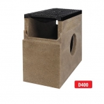 Malmrestiga polümeerbetoonist kaev/liivapüüdur D400 I 500x250x450 mm