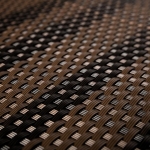 Rotangmatt piirdeaiale, Pruun-must