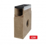 Malmrestiga polümeerbetoonist kaev/liivapüüdur C250 I 333x130x400 mm I H13