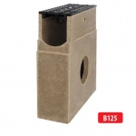 Malmrestiga polümeerbetoonist kaev/liivapüüdur B125 I 333x125x400 mm I H15