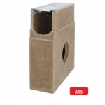 Tsinkrestiga polümeerbetoonist kaev/liivapüüdur A15 I 333x125x400 mm I H15