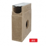 Tsinkrestiga polümeerbetoonist kaev/liivapüüdur A15 I 333x125x400 mm I H10