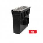 Roostevaba terasest plastik kaev/liivapüüdur A15 I 330x130x280 mm I H55