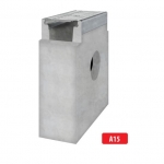 Tsinkrestiga betoonist kaev/liivapüüdur A15 I 333x145x450 mm I H9