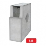 Tsinkrestiga betoonist kaev A15 I 333x130x380 mm I H12