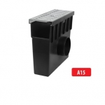 Tsinkrestiga plastik kaev/liivapüüdur A15 I 330x130x280 mm I H105
