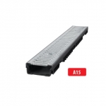 Tsinkrestiga plastik renn A15 I 1000x130x55 mm